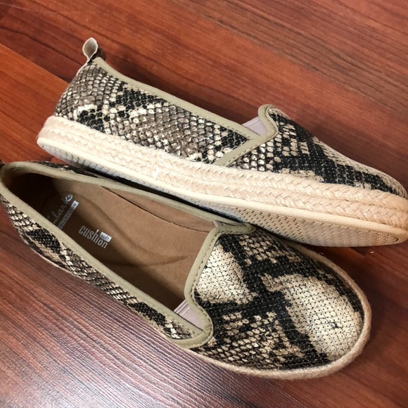 Clarks Shoes - Clarks Azella Snake Espadrilles